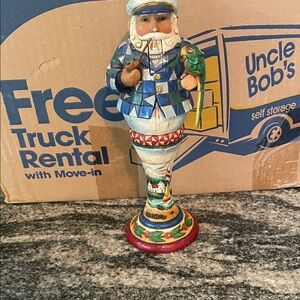 Jim Shore Seaside companion nutcracker Figurine with Parrot